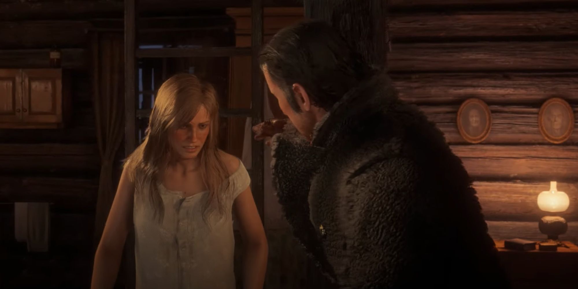 Red Dead Redemption 2 Screenshot Of Dutch Helping Sadie