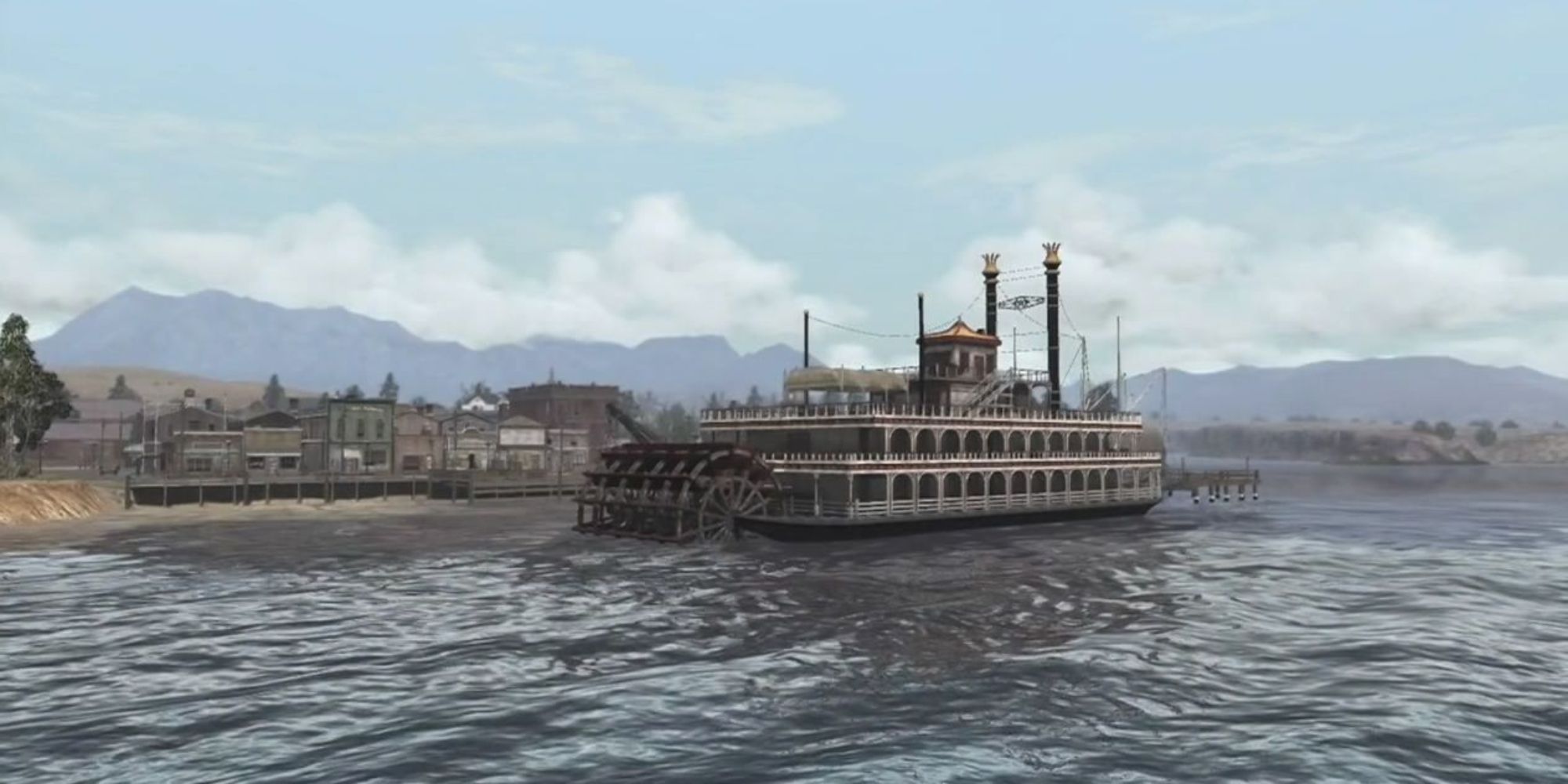 Red Dead Redemption Screenshot Of Blackwater Ferry