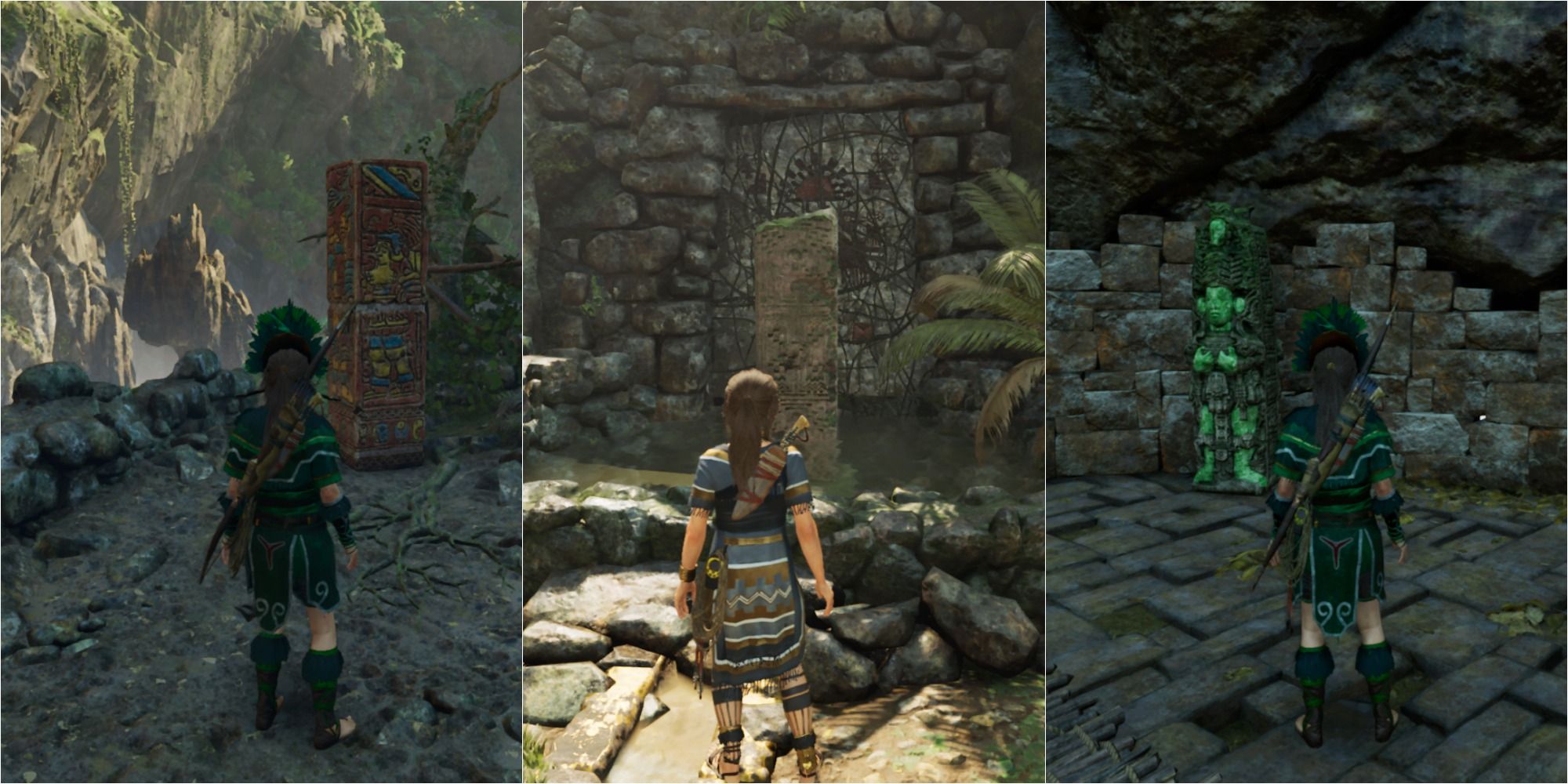 Shadow Of The Tomb Raider Monoliths Featured Split Image