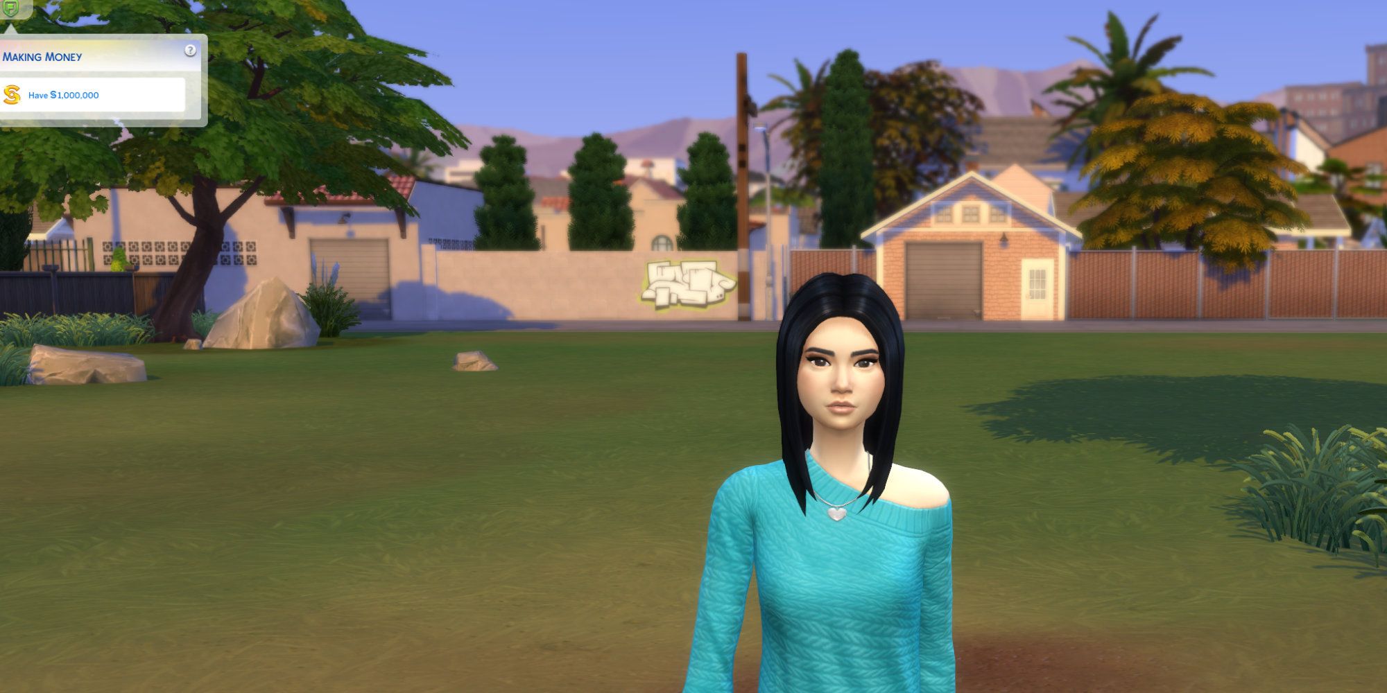 Sims 4 scenarios sim by empty lot in making money scenario