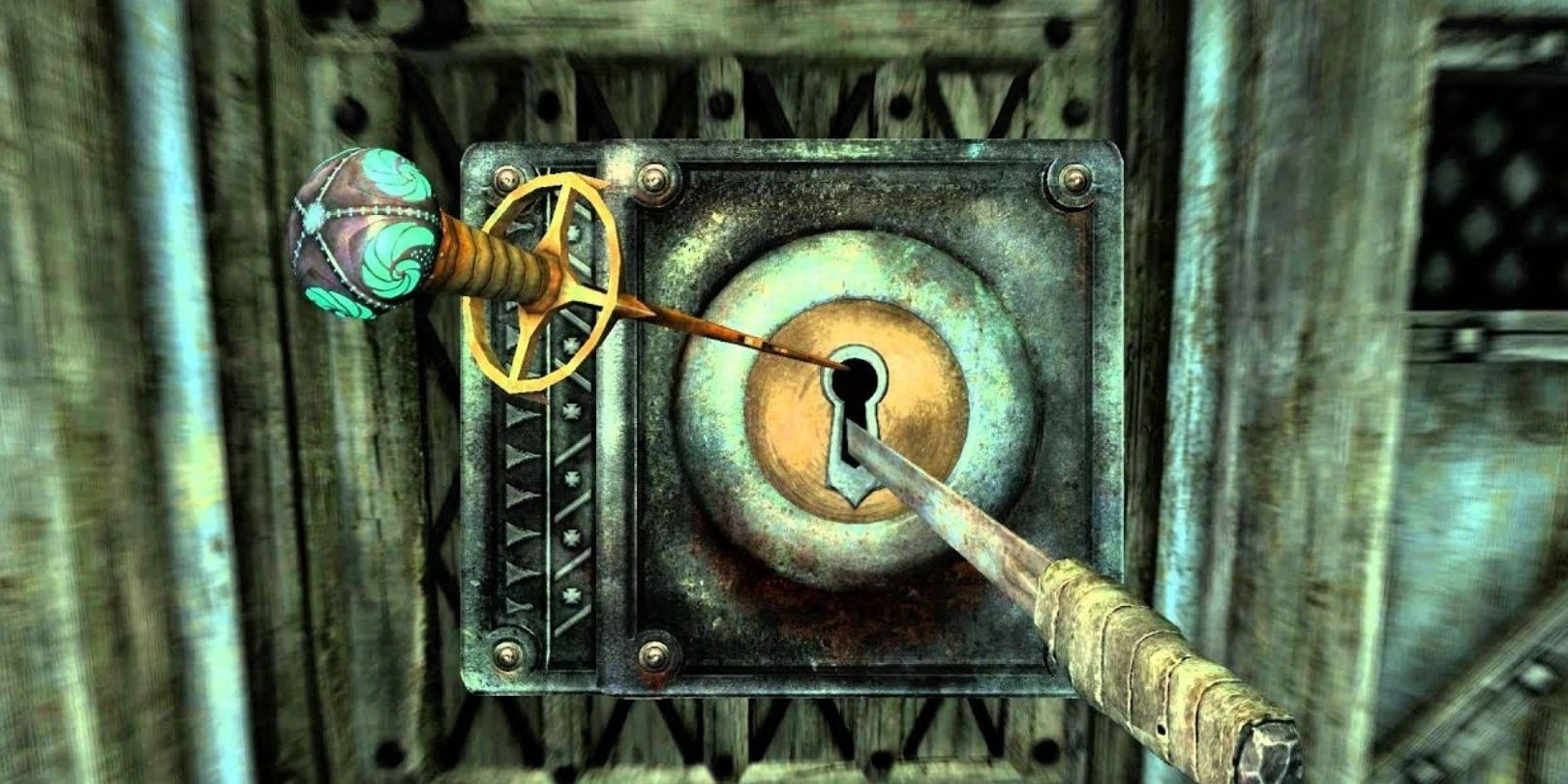 Skyrim Skeleton Key in Lockpicking Minigame