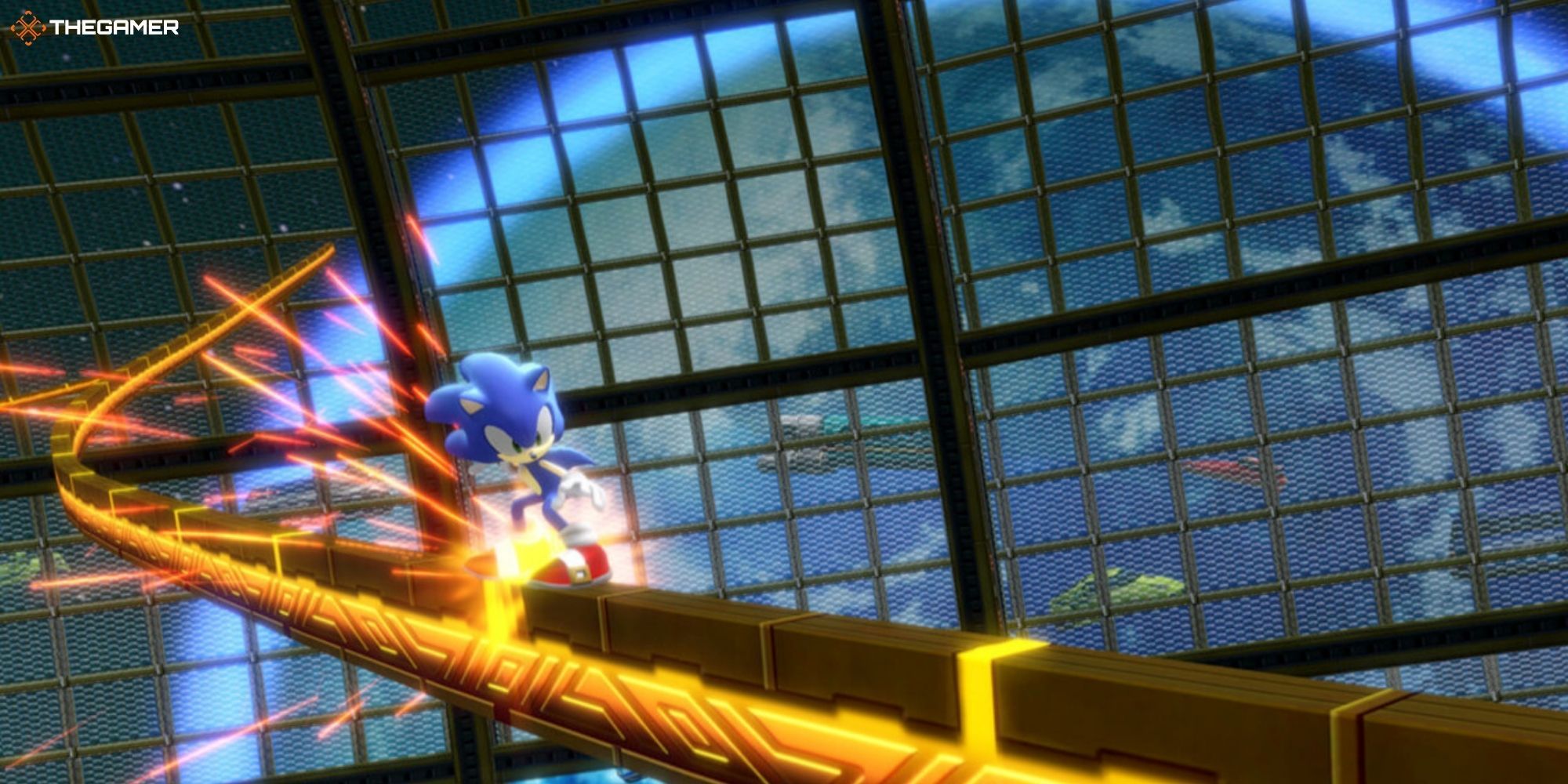 Sonic Colors Ultimate Sonic Rail grinding