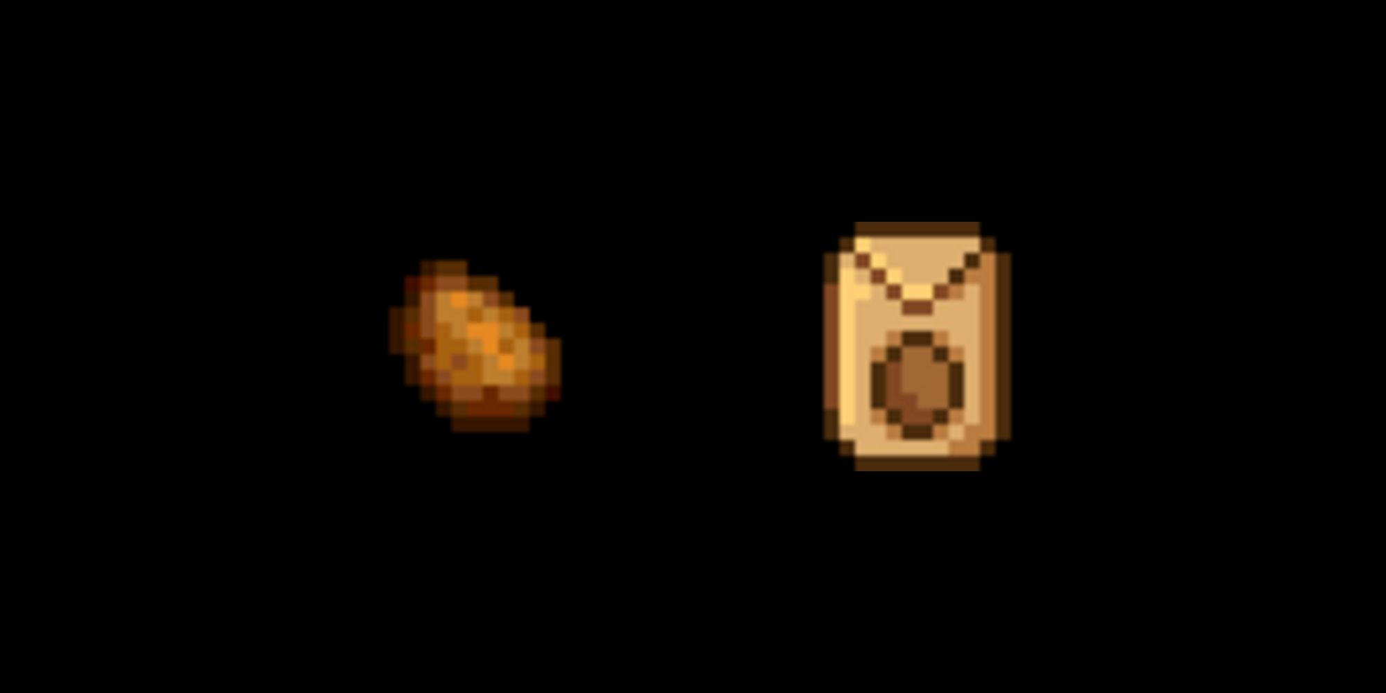 Stardew Valley Potato, crop and seed bag sprite