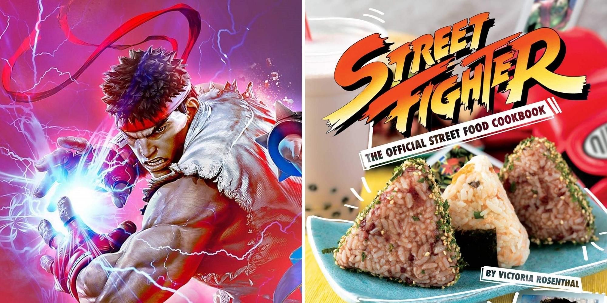 Ryu from Street Fighter and The Official Street Food Cookbook 