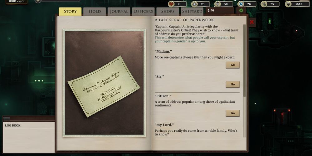 Sunless Sea Pronouns