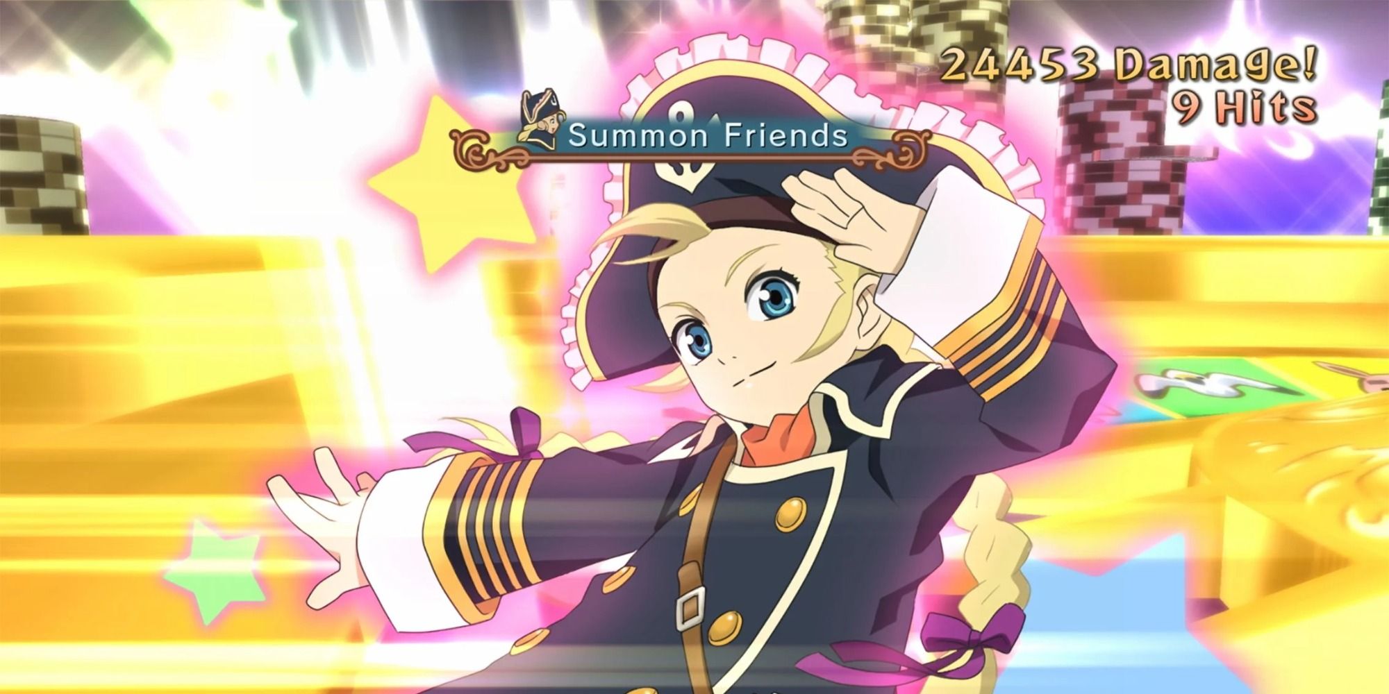 Patty using her Summon Friends ability in Tales of Vesperia