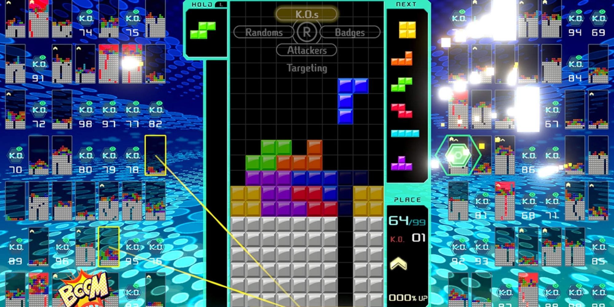 Tetris 99 – Képernyőkép a játékmenetről