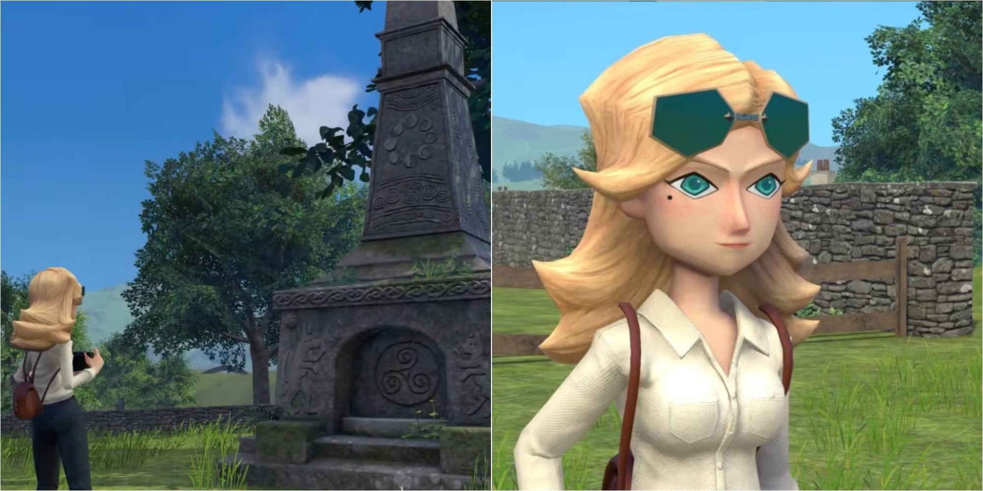 The Good Life Fast Travel Guide Featured Split Image Of Shrine and Protagonist