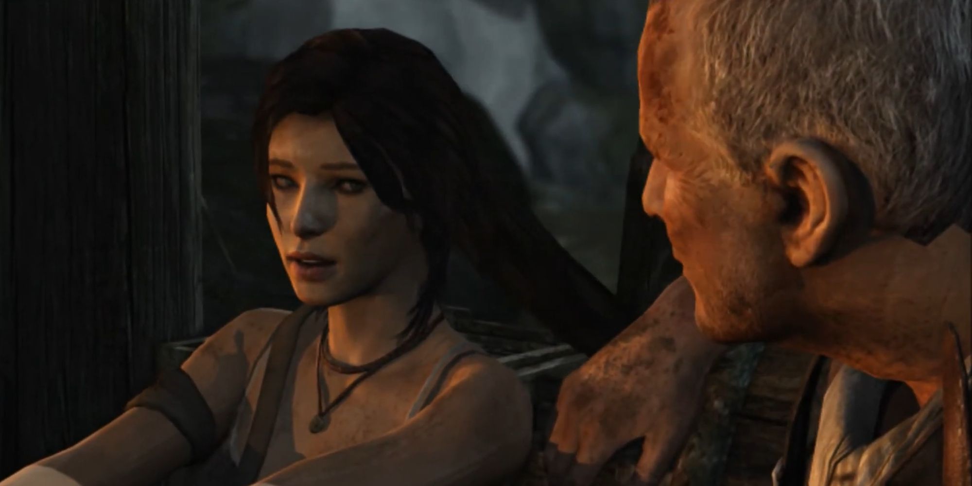 Tomb Raider Screenshot Of Lara Croft Speaking To Roth