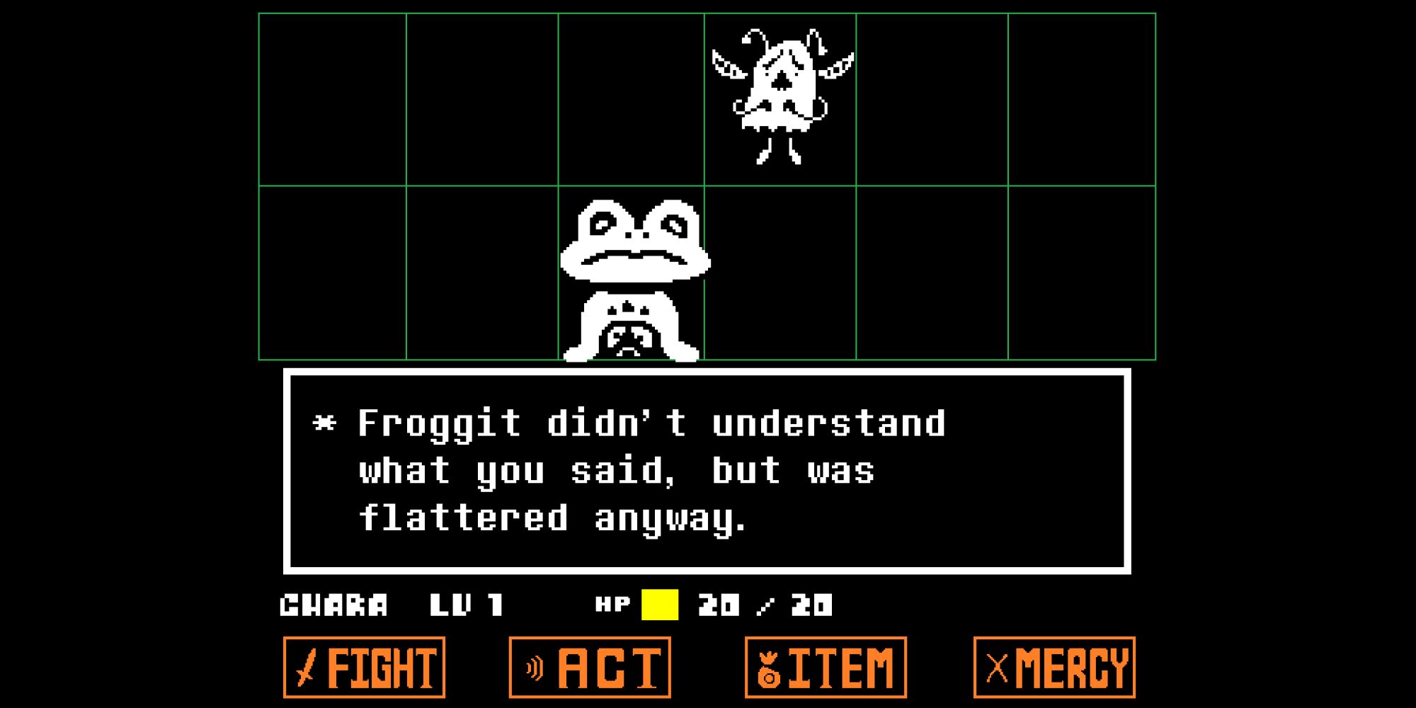 Undertale Screenshot Of Froggit