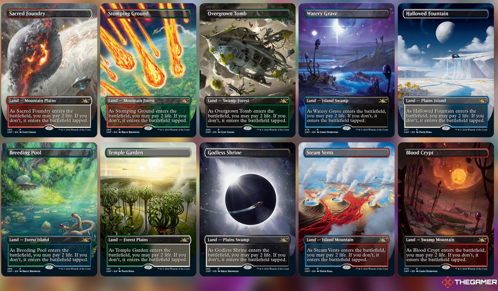 Unfinity Shock Lands