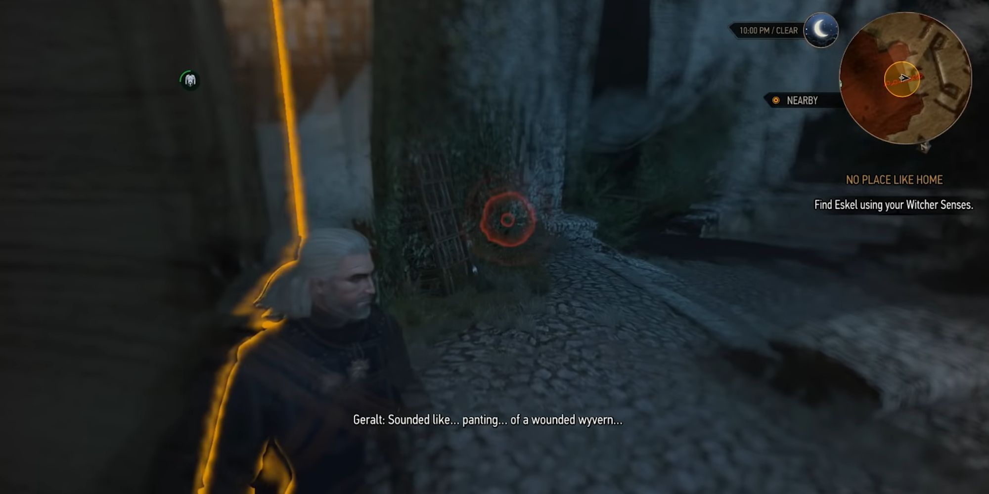 Witcher 3 Screenshot Of Geralt Hearing Eskel