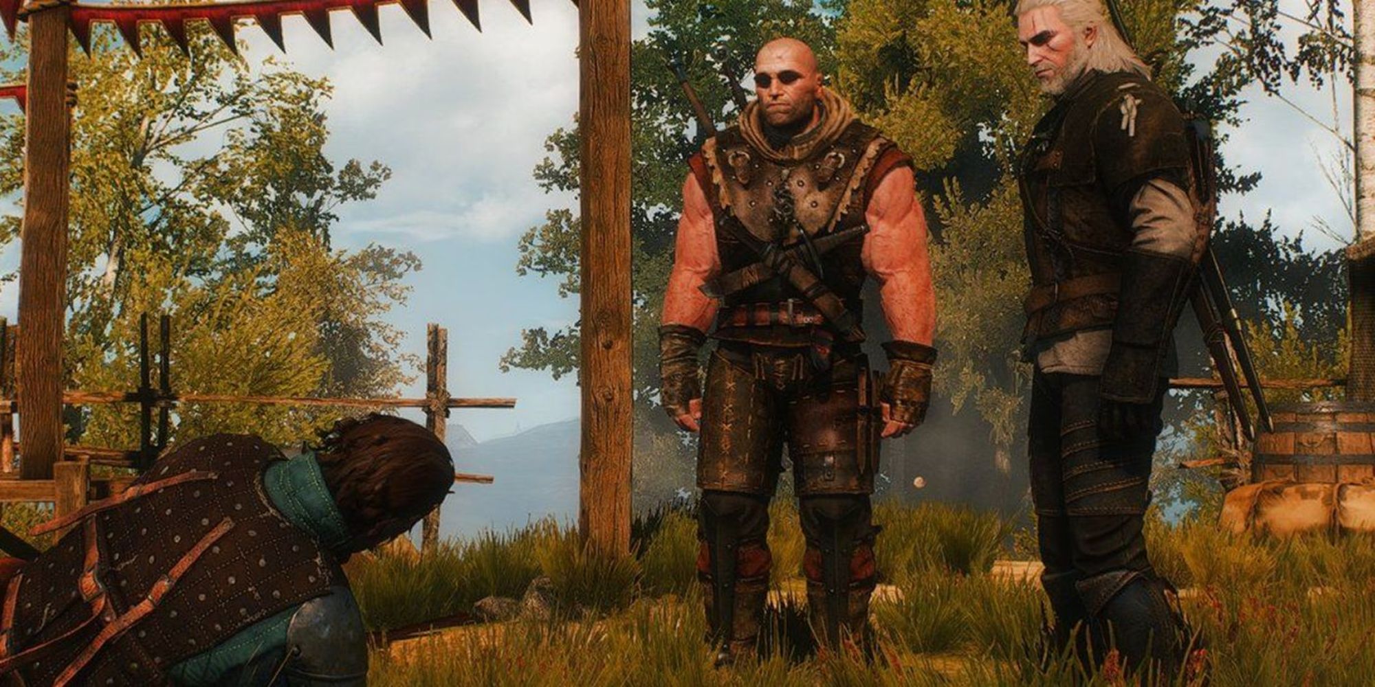 Witcher 3 Screenshot Of Letho and Geralt With Louis