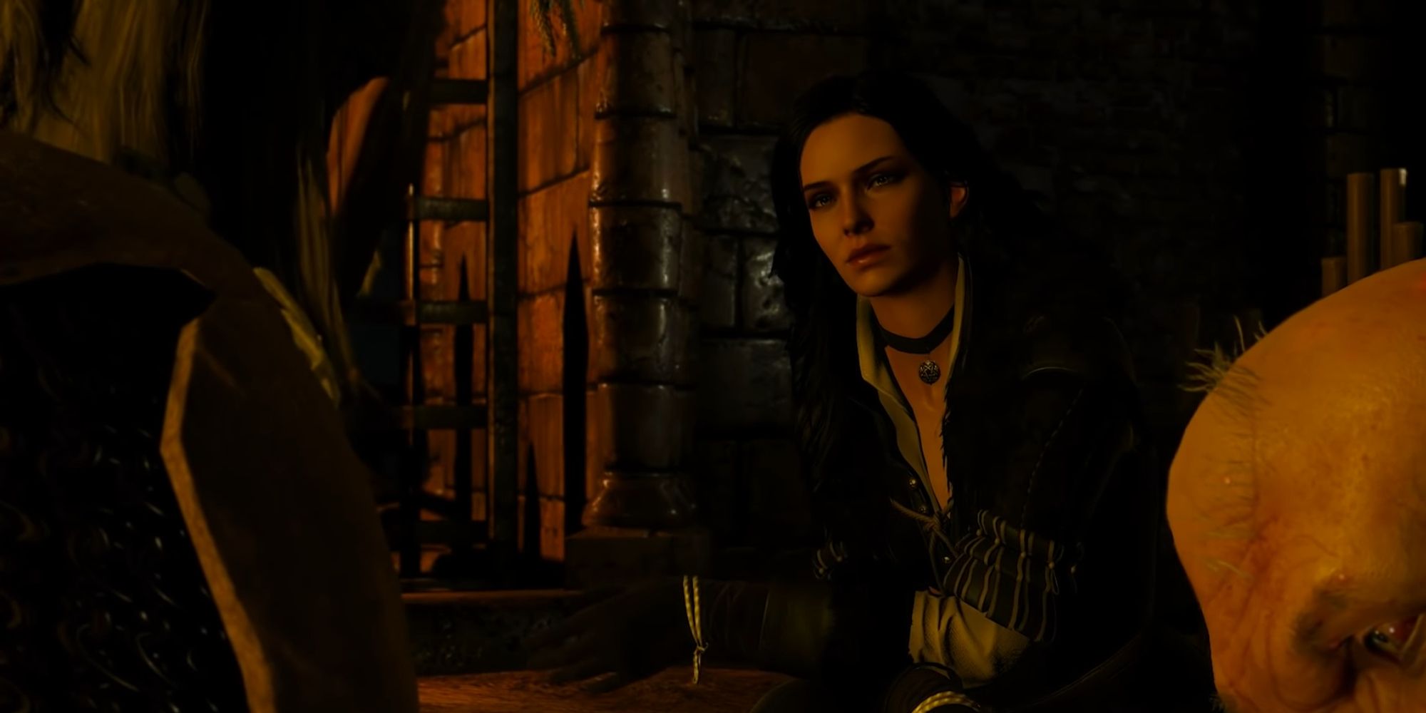 Witcher 3 Screenshot Of Yennefer Talking With Vesemir