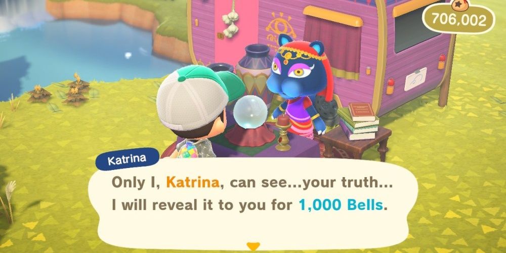 Animal Crossing New Horizons Katrina Fortune Telling Daily Luck