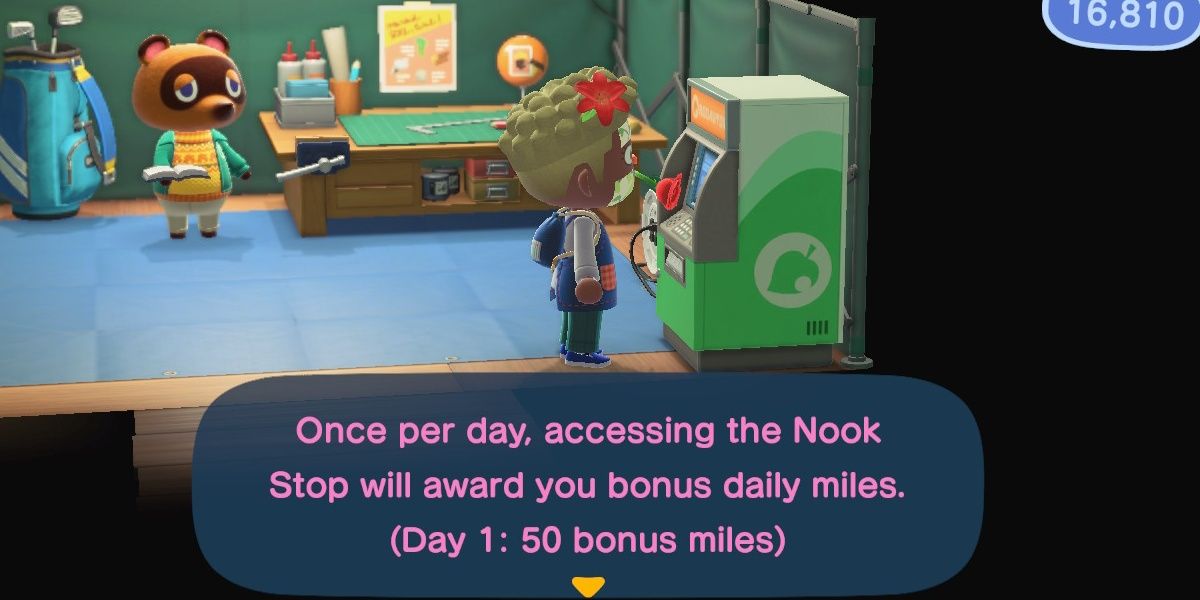 Animal Crossing New Horizons Player Accessing The Nook Stop For One Day In A Row