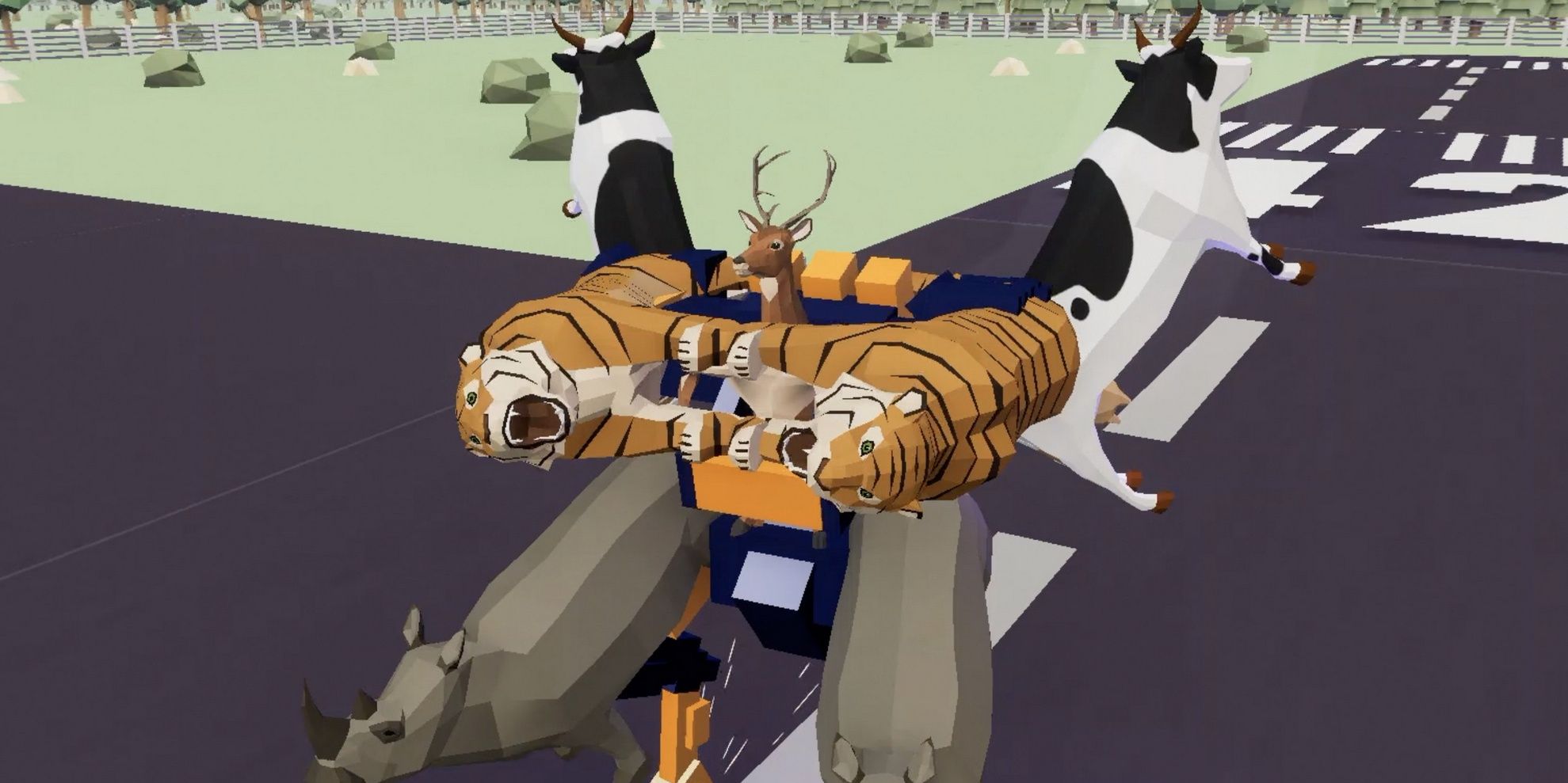 animals transformer in deeeer simulator