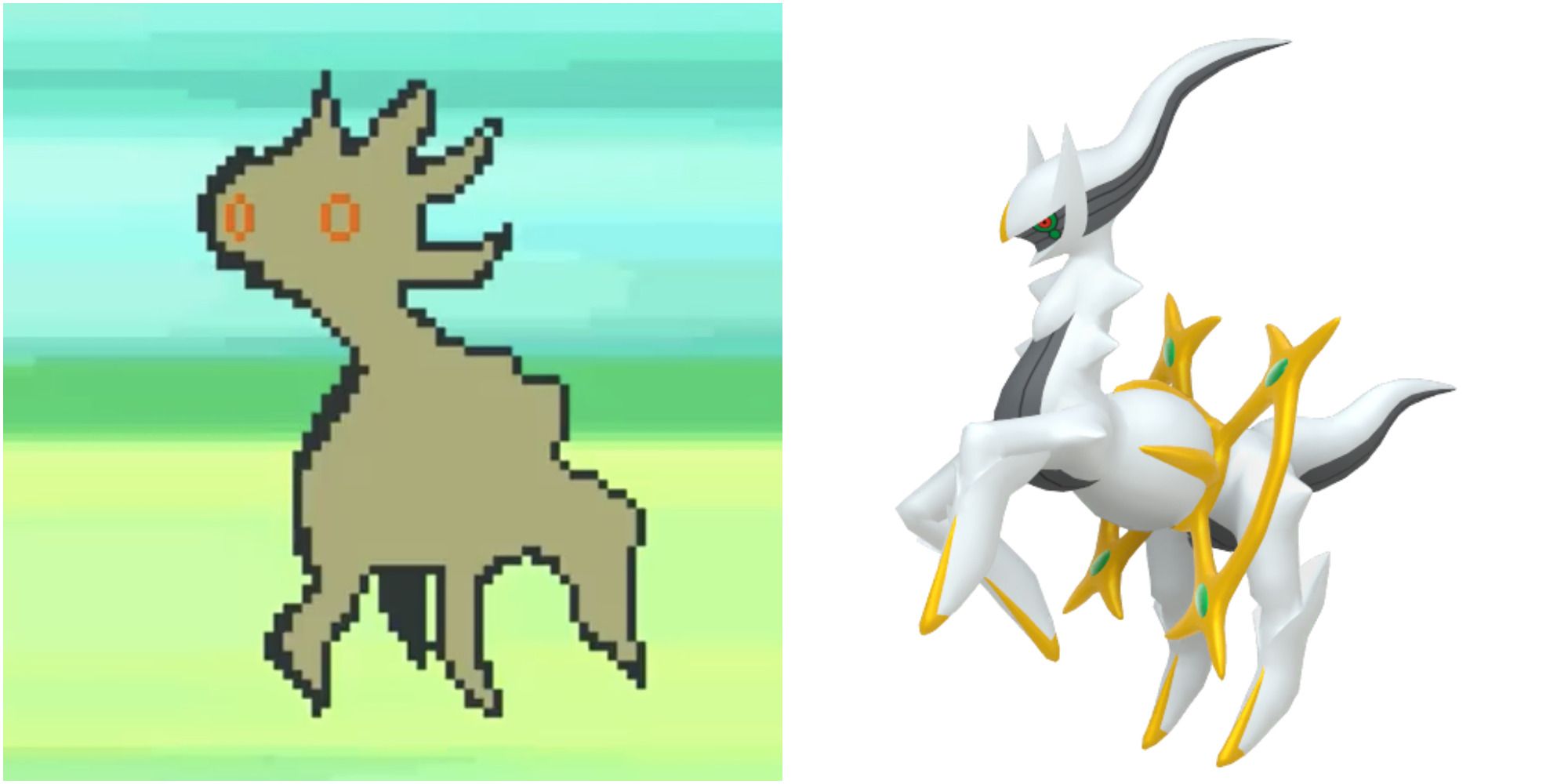 arceus design beta vs final