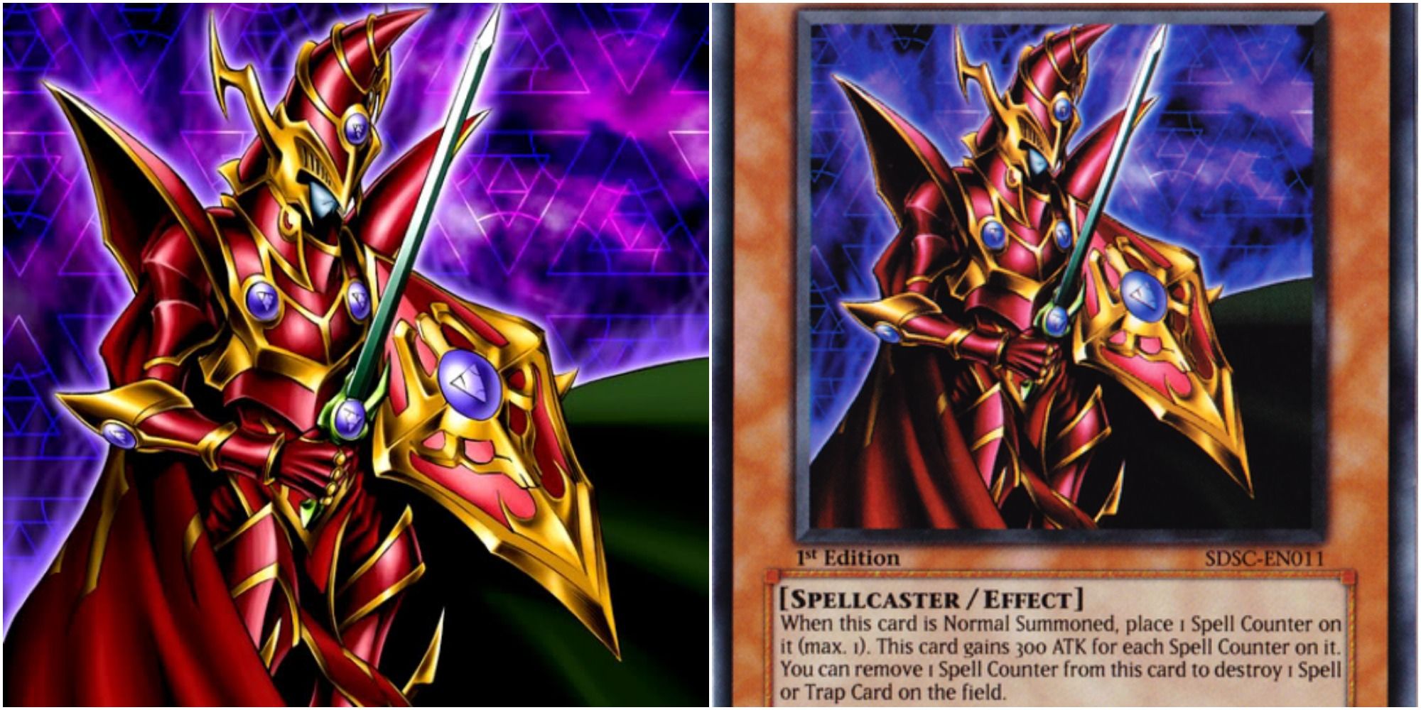 breaker the magical warrior card art and text