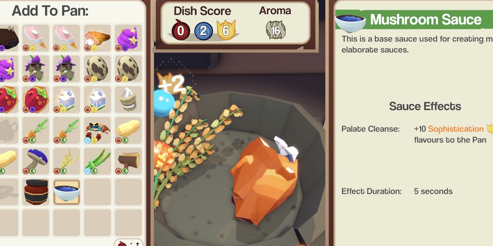 cooking a dish in epic chef