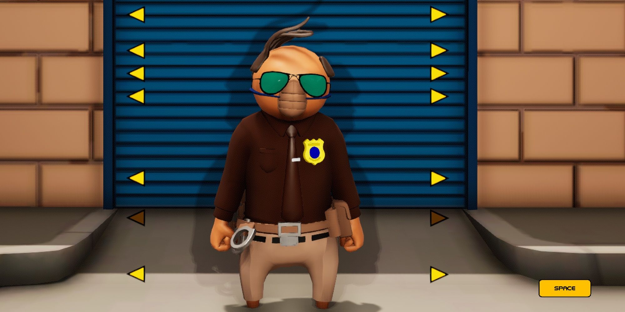 Gang Beasts: Custom Cop Character Outfit In Gang Beasts