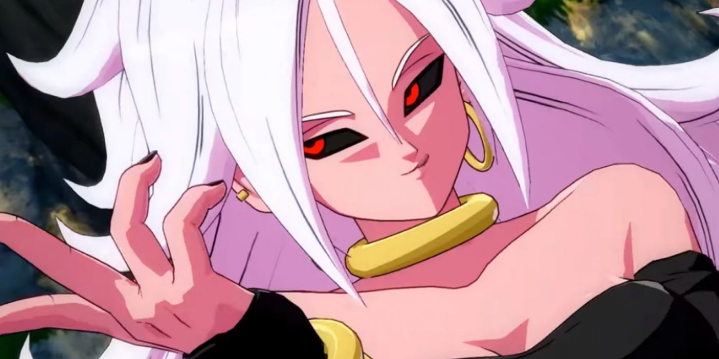 dragon ball fighterz android 21 getting ready to fight