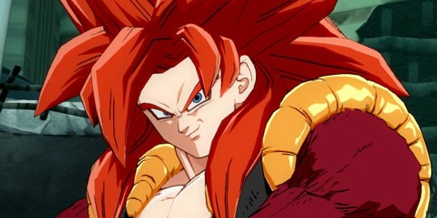 dragon ball fighterz dlc characters ss4 gogeta looking into the camera