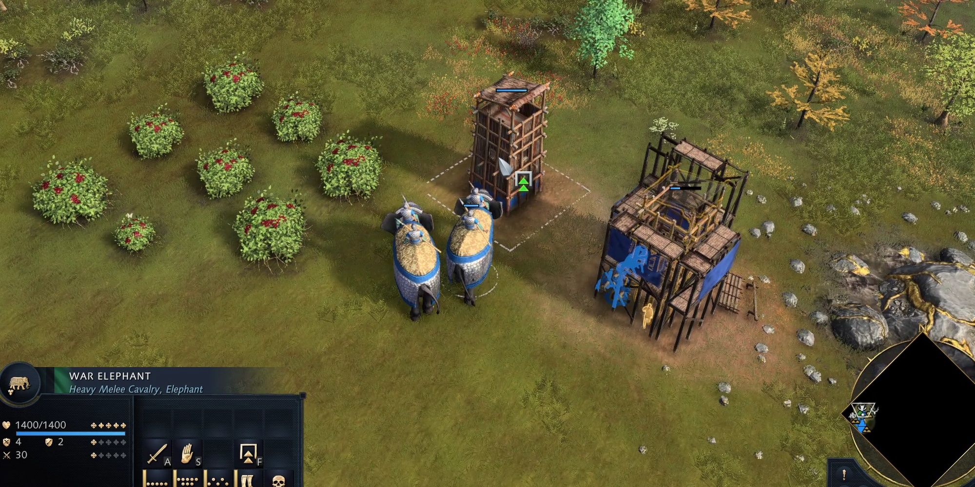 Age Of Empires IV: War Elephants Being Hidden In Tiny Outpost Tower
