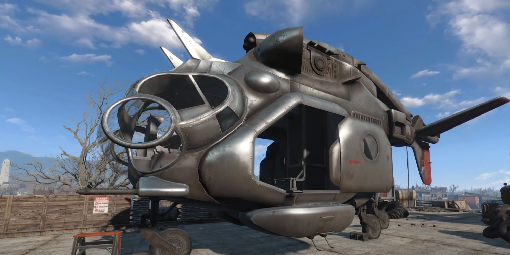 Fallout 4 Empty Vertibird On The Ground