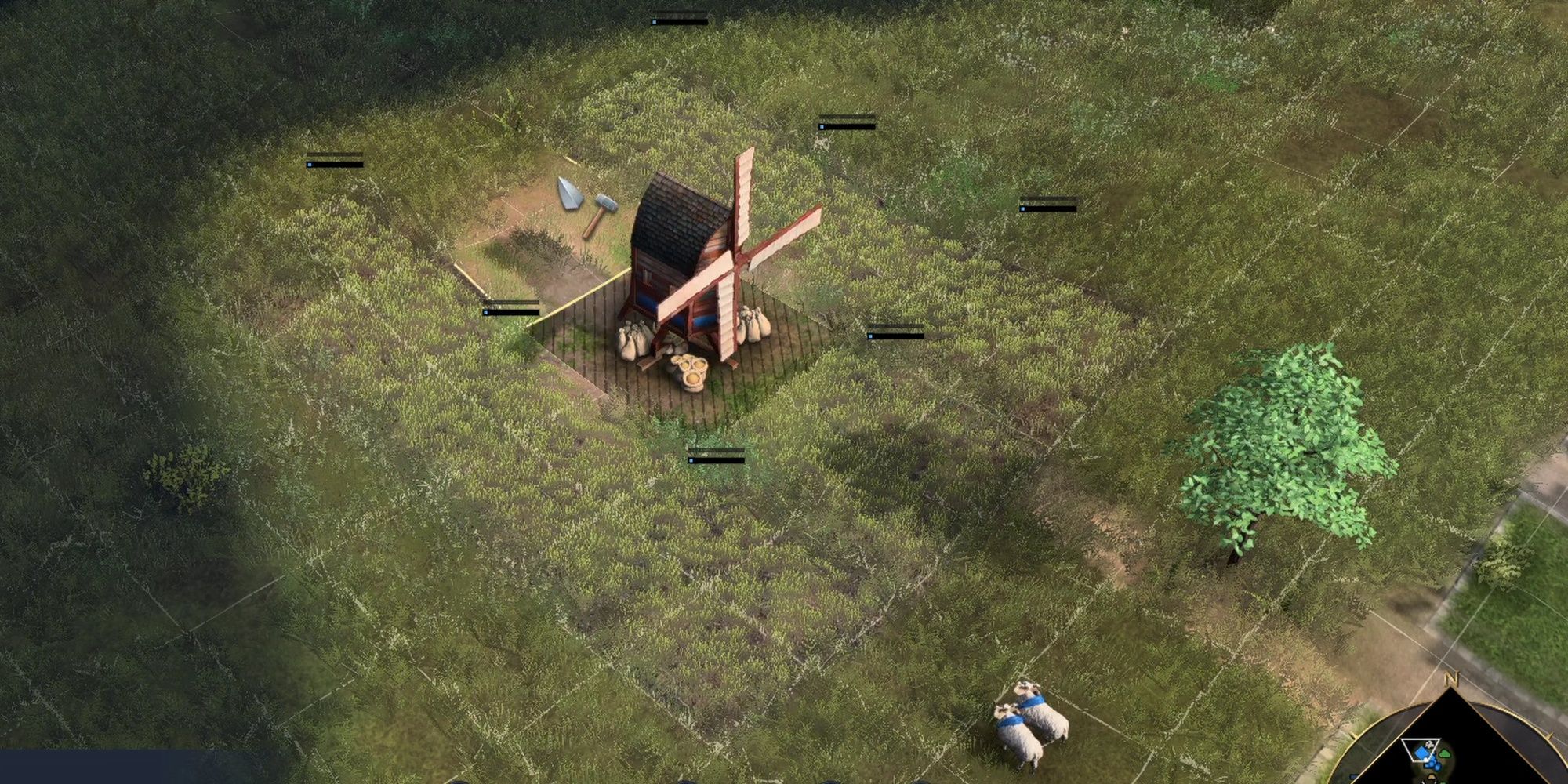 Age Of Empires IV: Setting Up Farmable Land Around Mill Influence Tiles