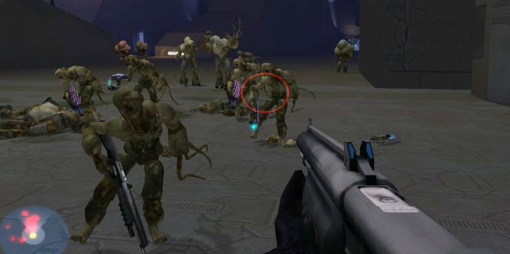 Halo: Flood Horde Attacking Master Chief In Halo One