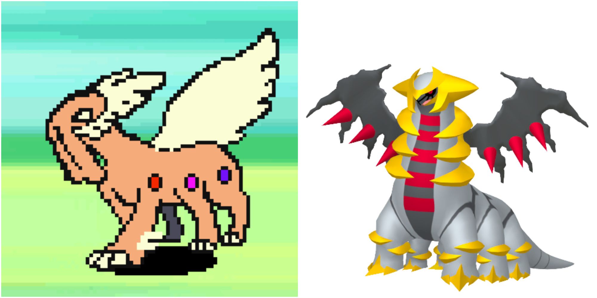 giratina design beta vs final