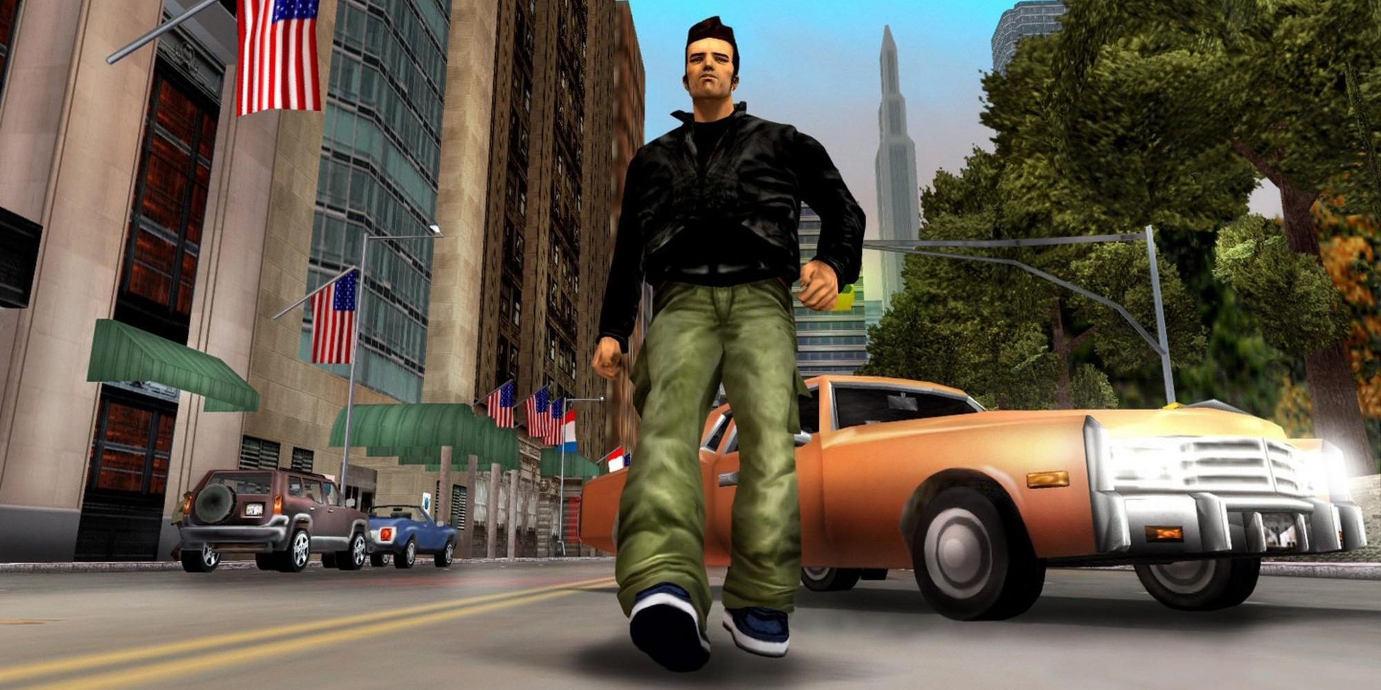 A screenshot showing gameplay in Grand Theft Auto 3