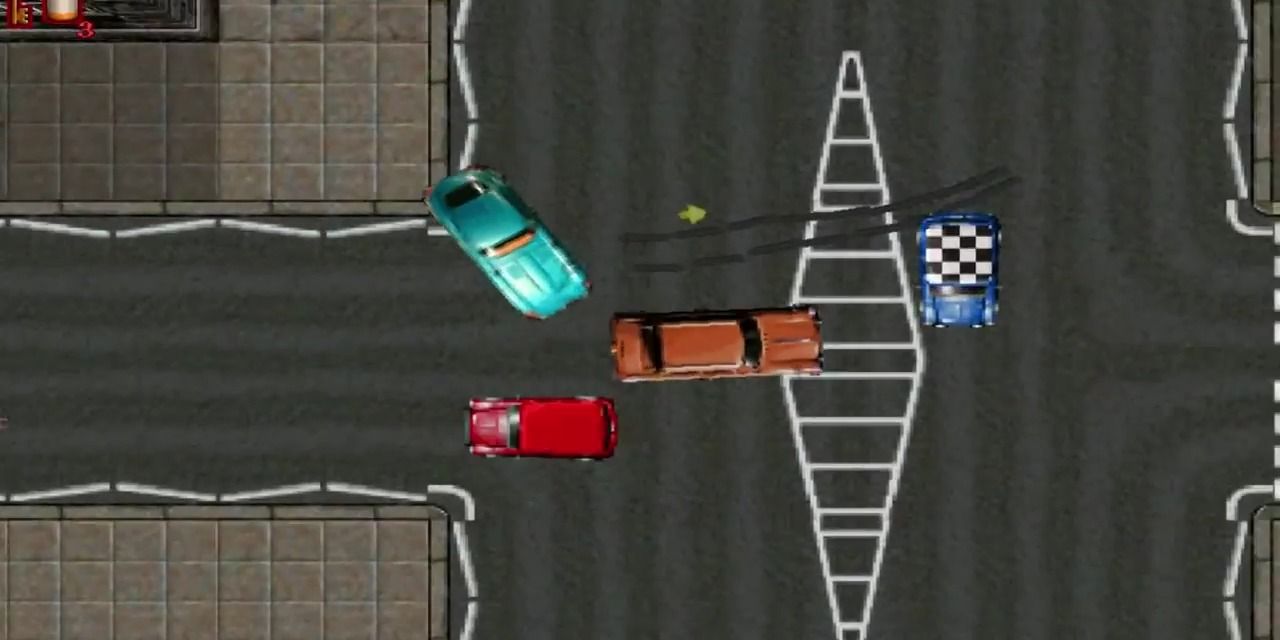 A screenshot showing gameplay in Grand Theft Auto: London 1961