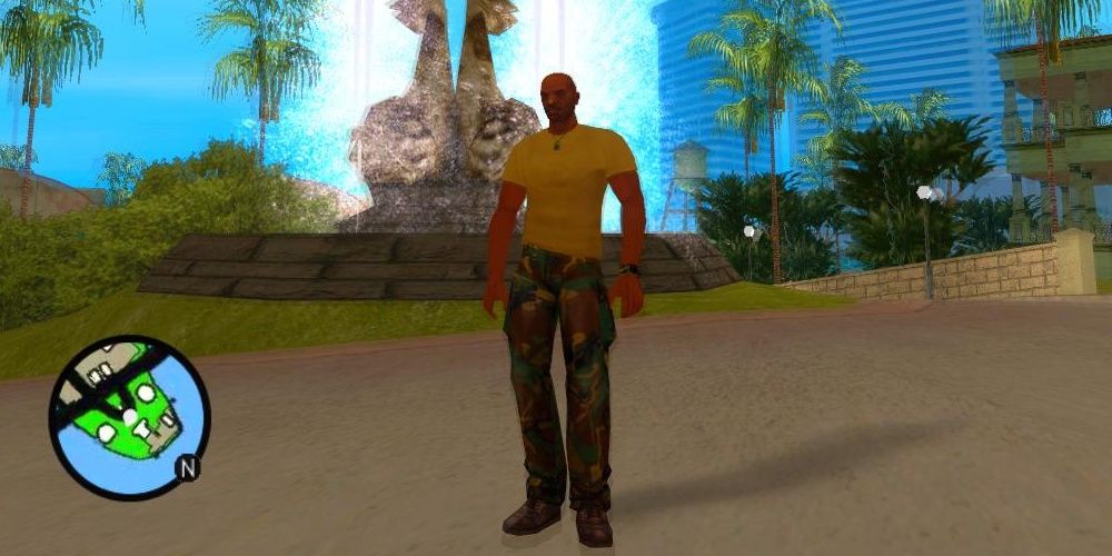 A screenshot showing gameplay in Grand Theft Auto: Vice City Stories