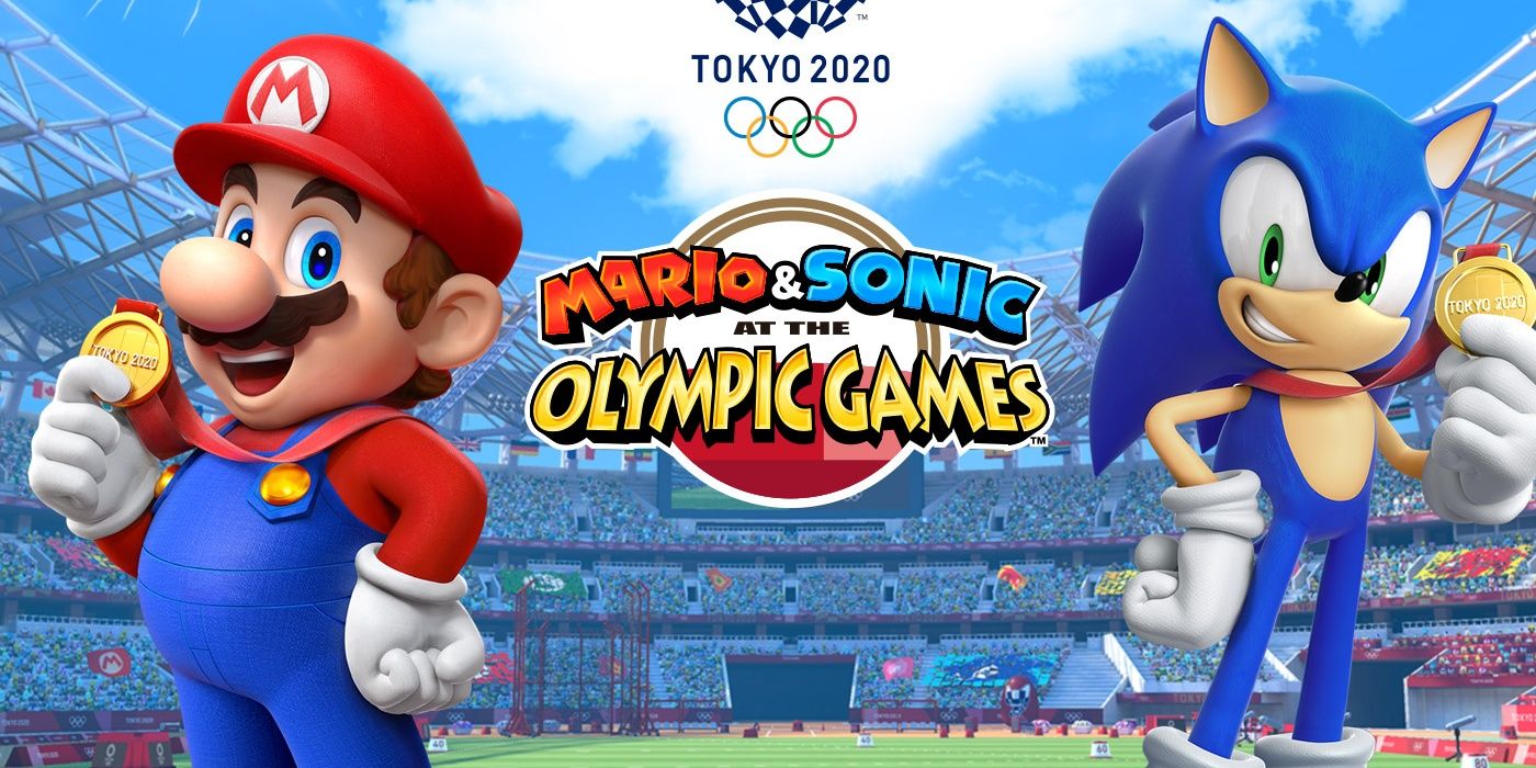 Mario & Sonic 2020 Olympics Cover Art
