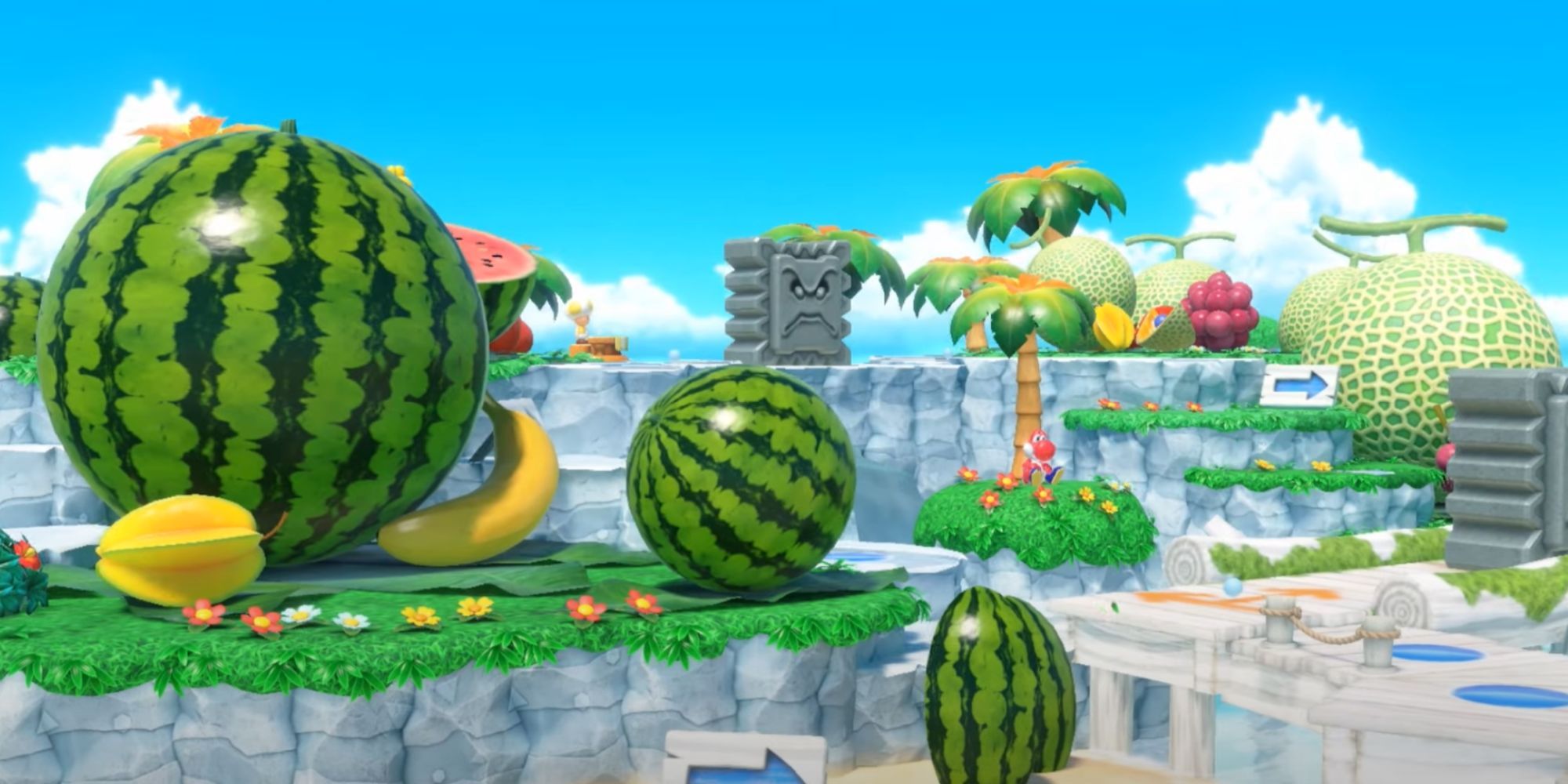 mario_party_superstars_yoshi's_tropical_island_board_and_watermelons