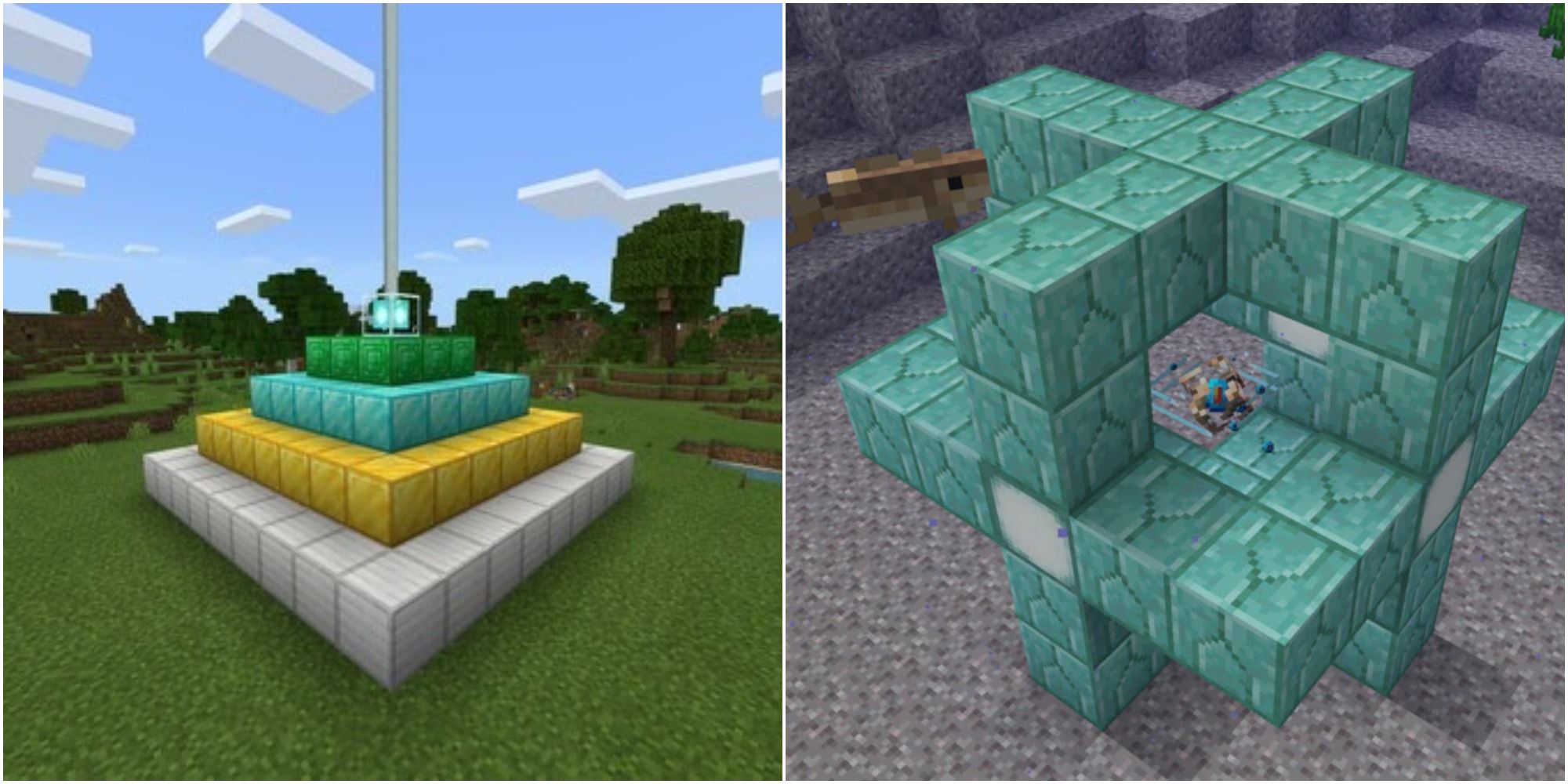 Minecraft Beacon and Conduit