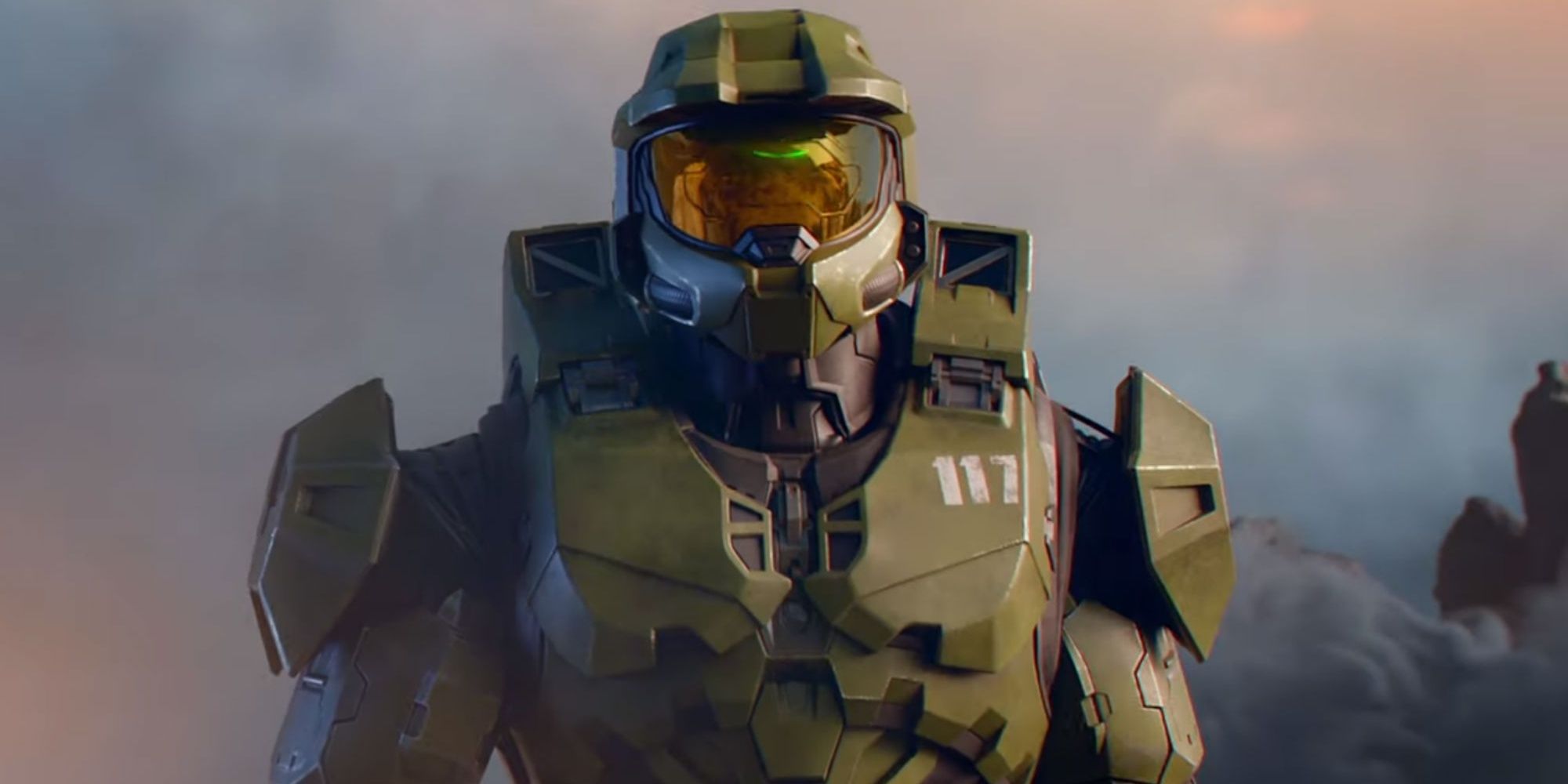 Halo: Master Chief In Profile Wearing Iconic Mjolnir Armor