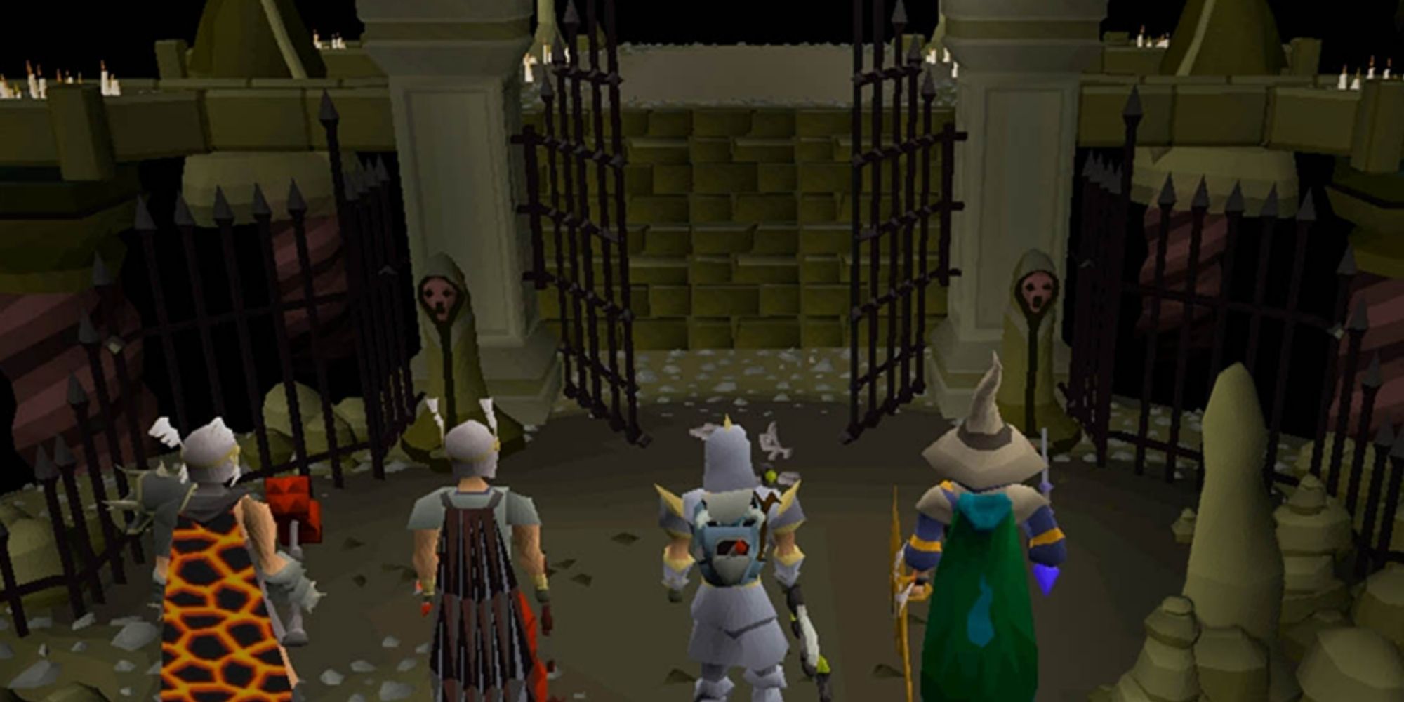 old-school-runescape party at gates