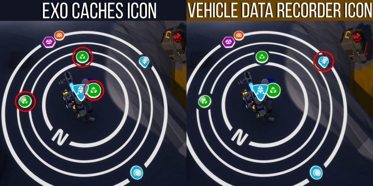 Compass icons Astroneer