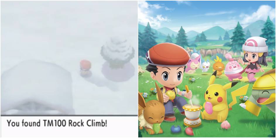 rotsklimmen Pokemon Briljant Diamant en Parel Locatie video spel kunstwerk screenshot officiële