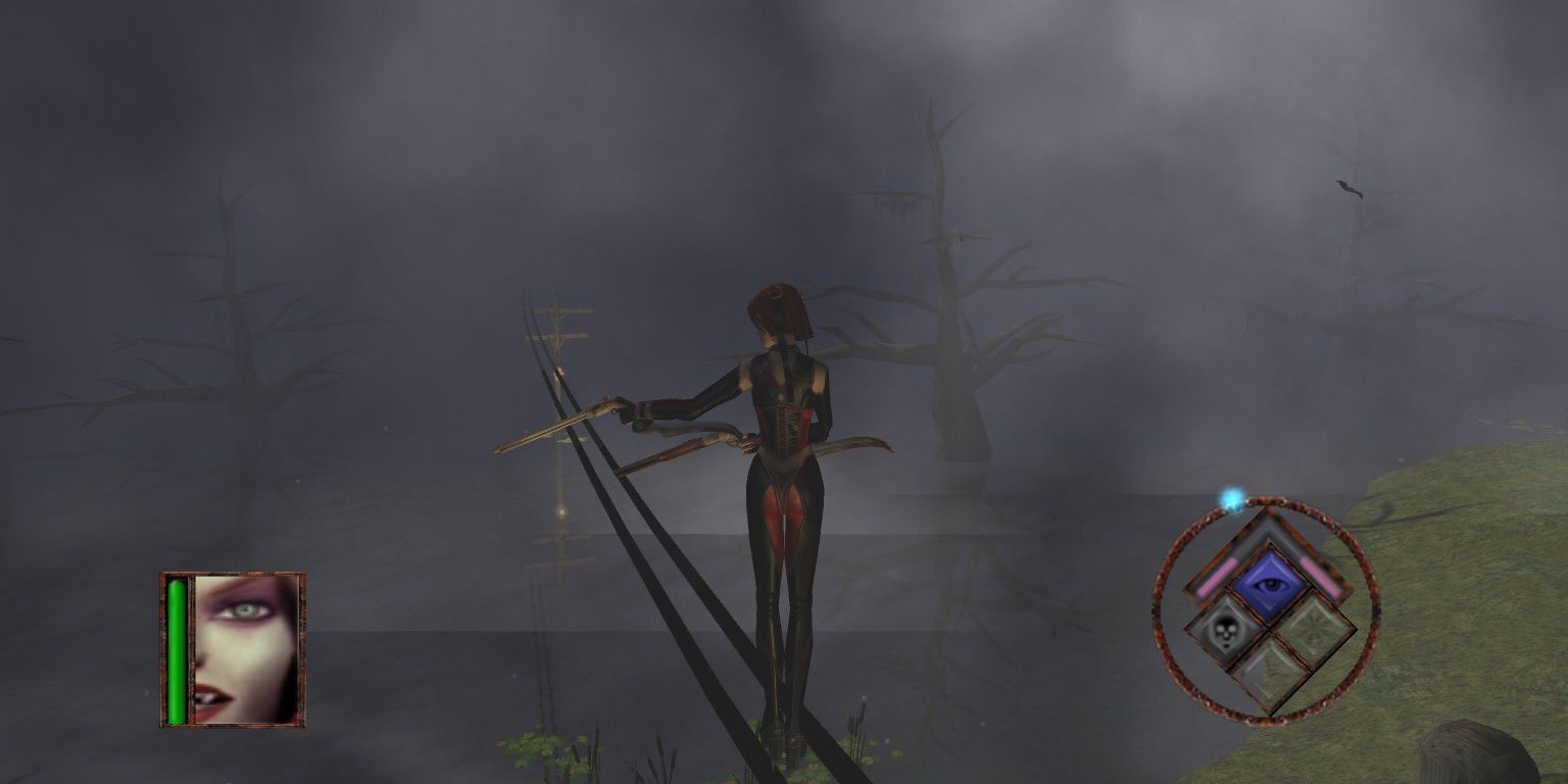 rayne on telephone wire in bloodrayne revamped