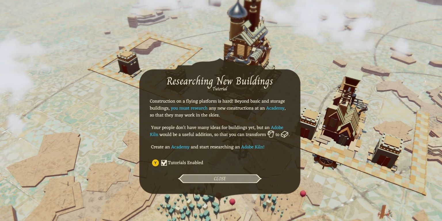 researching new buildings in airborne kingdom
