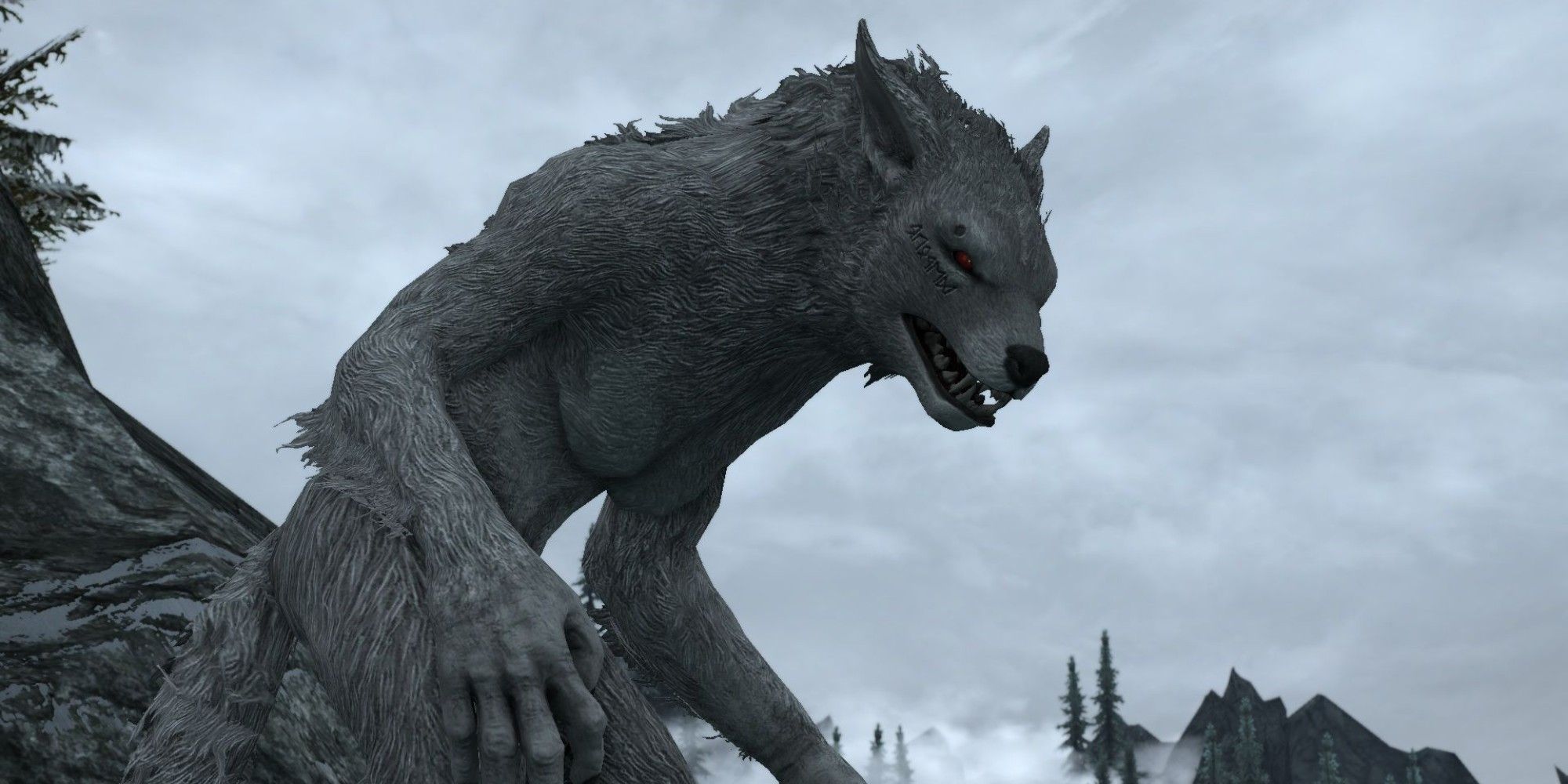 skyrim grey werewolf
