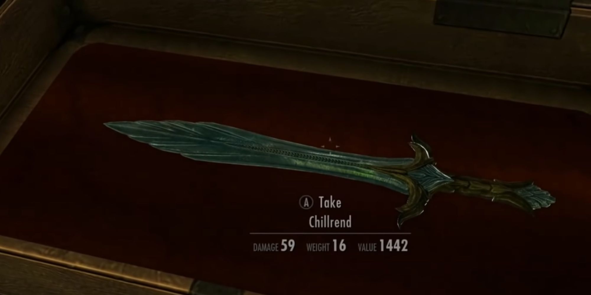 The Glass Sword Chillrend in Skyrim