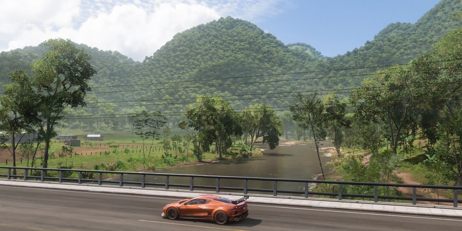 the verdant green mountain road in forza horizon 5