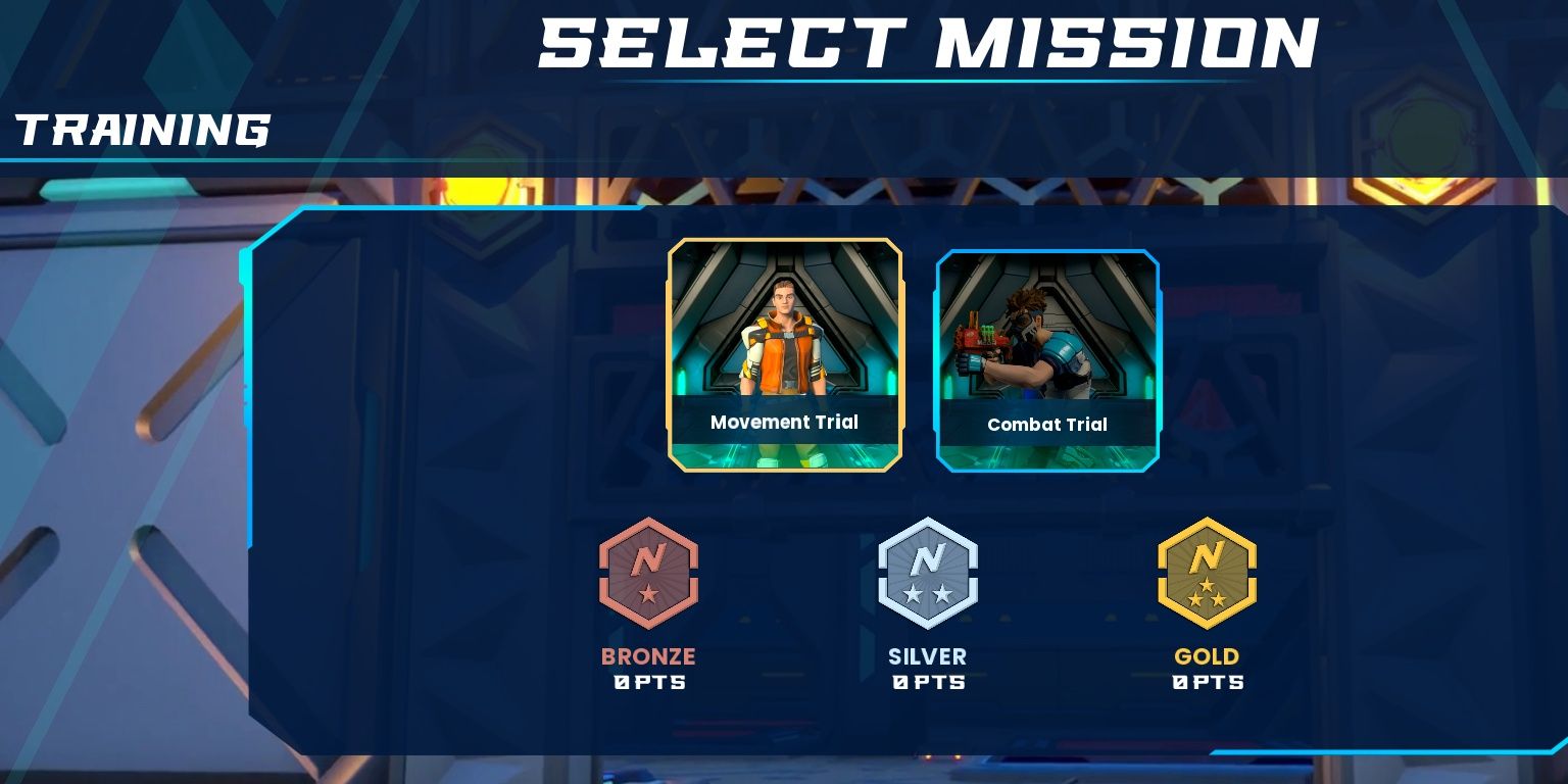 training mode selection in nerf legends