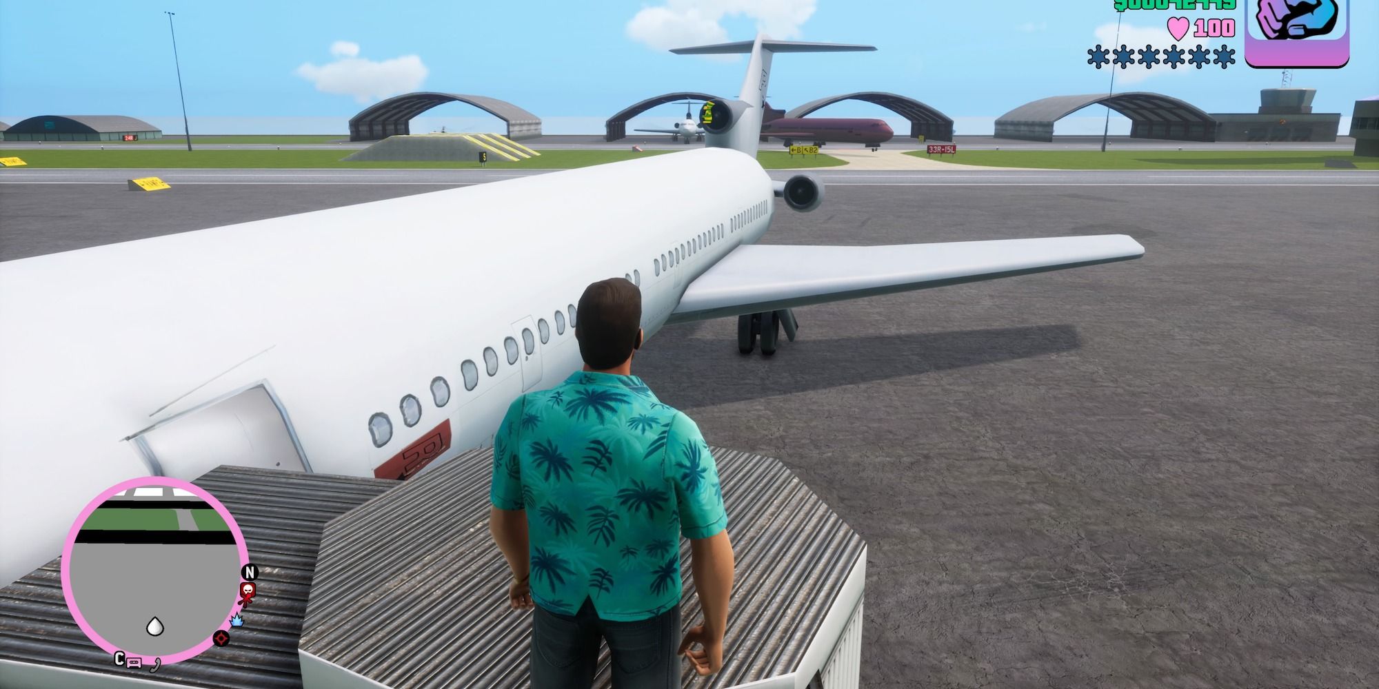 vice city hidden package on top of plane