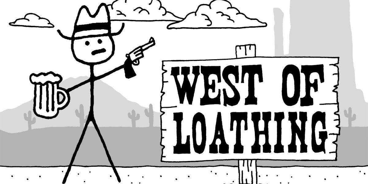 West Of Loathing Title Screen